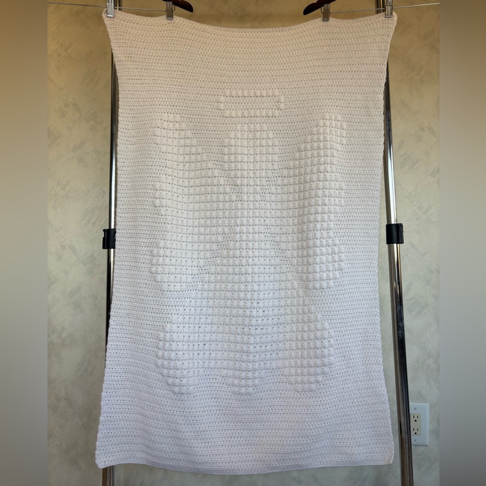 White Angel Crochet Baby Blanket
